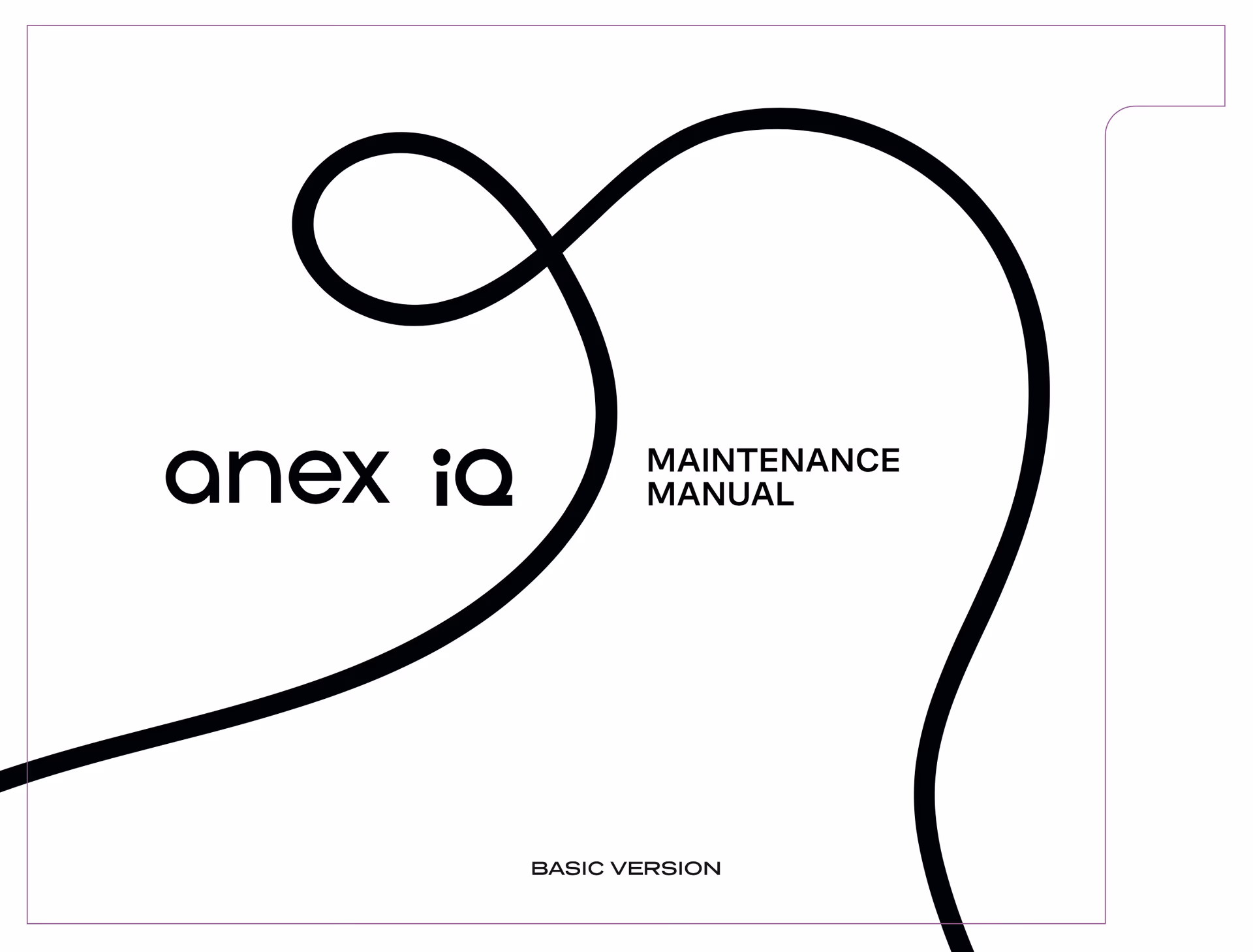 Maintenance manual Anex® IQ Basic