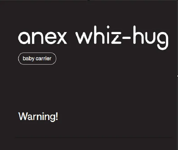 Warning Anex Whiz-Hug
