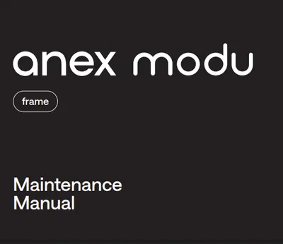 Maintenance manual Anex Modu Frame