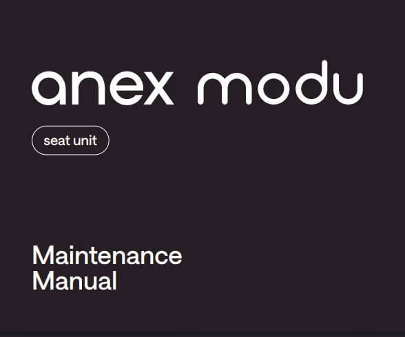 Maintenance manual Anex Modu Seat Unit