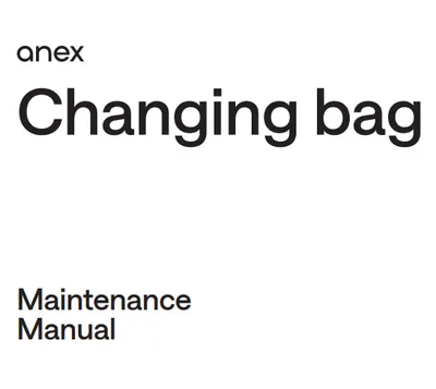 Maintenance Manual Changing Bag