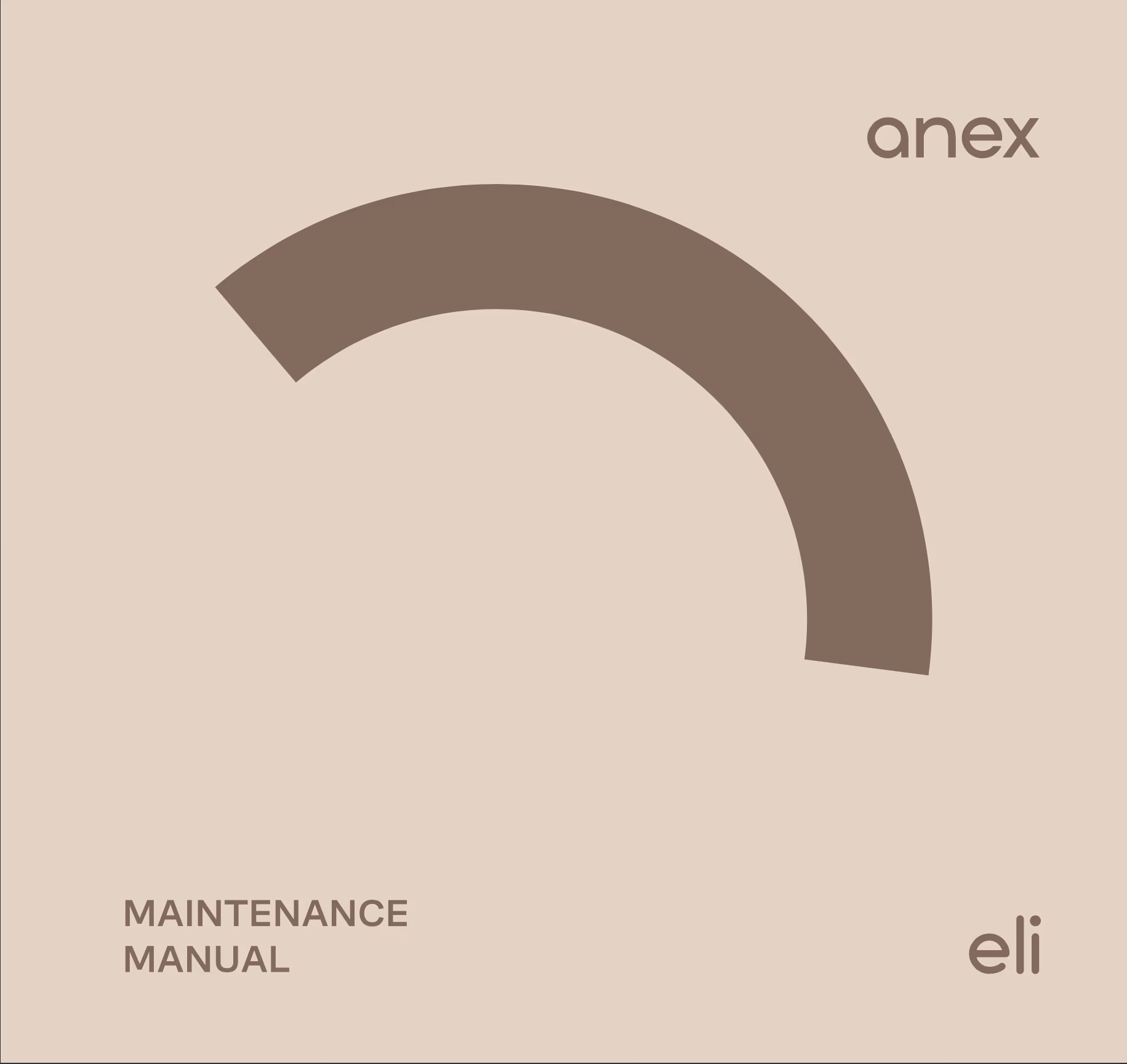 Maintenance manual Anex® Eli