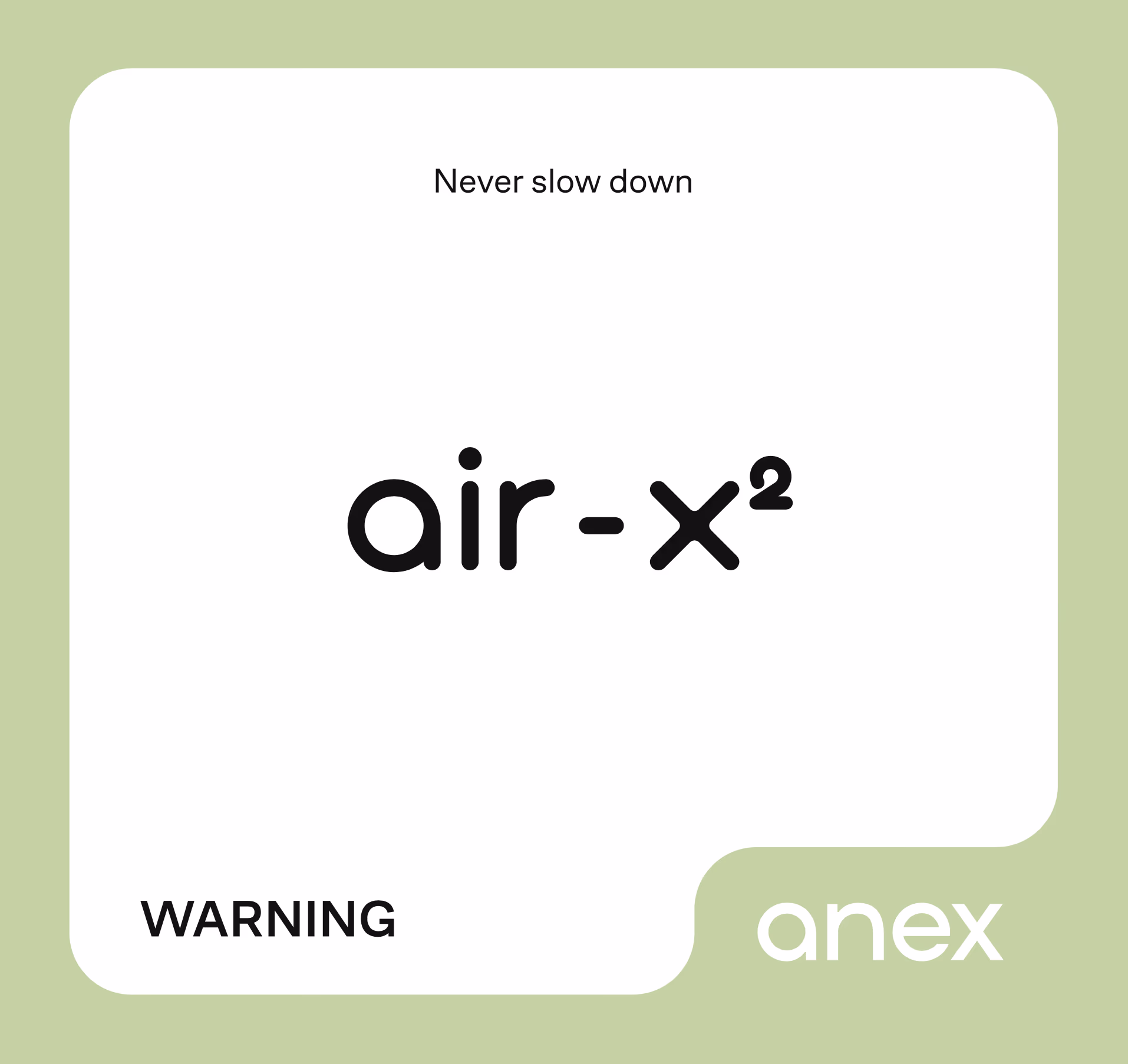 Warning Anex Air-X²