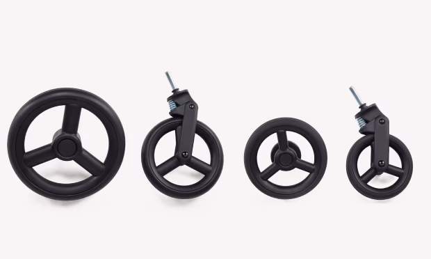 Two sets of wheels: bigger and smaller