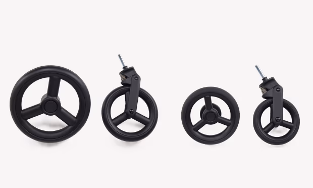 Two sets of wheels: bigger and smaller