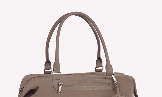 Handle frames with leather accents