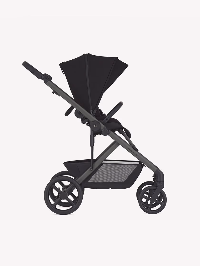 Black compact stroller