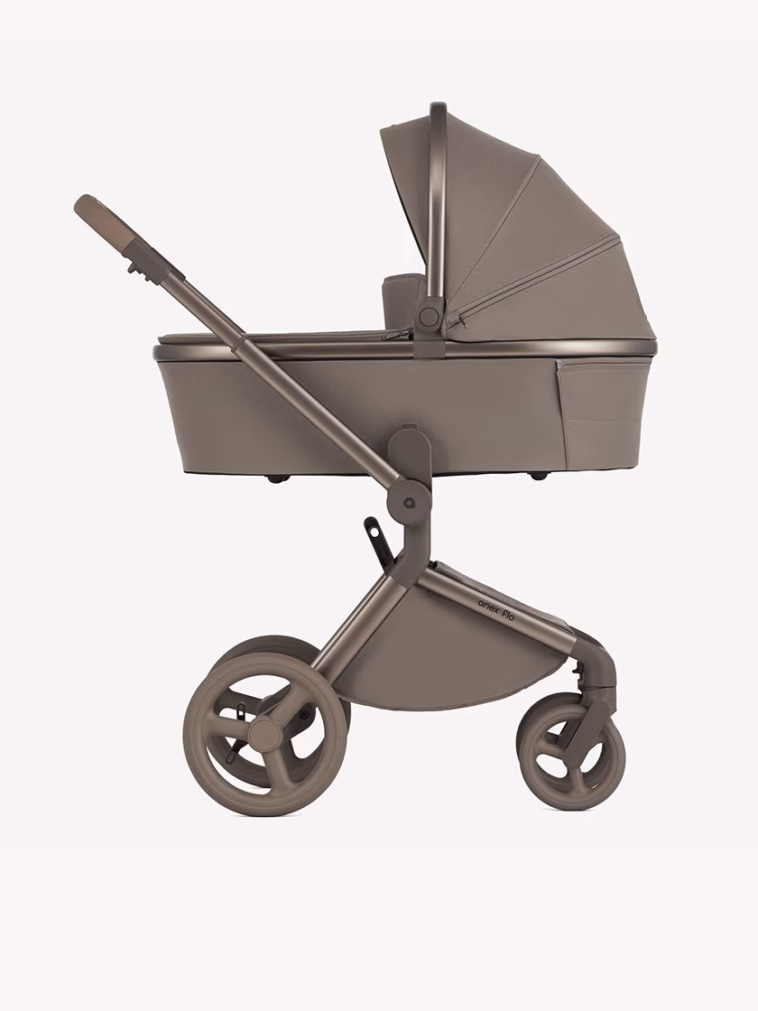 Brown carriage stroller